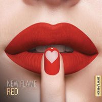 Lakmé Xtraordin-Airy Lip Mousse, Velvet Matte Finish, with air-light texture, for nourished & moisturised lips, Liquid Lipstick, New Flame Red