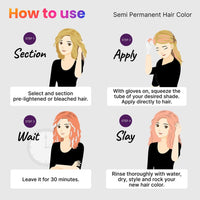 2.Oh! Italian- Peach Hair Color For Women & Men | Ammonia-Free DIY Semi Permanent Hair Color | Enriched with Argan Oil | Lasts upto 6-8 Washes