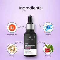 Khadi Organique 10% Niacinamide (B3) Face Serum Moisturizes Skin, Brightening up the Skin, Reduce Hyperpigmentation, No Artificial Fragrance, 30 Ml