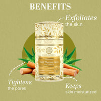 Khadi Natural Gold Thermo Herb (Skin Tightning Face Pack)|Brightens skin tone| Enhances radiance| Removes dead skin cells| Suitable for all skin types| 100gm