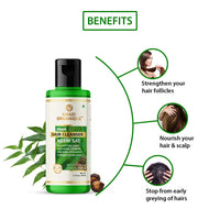 Khadi Organique Neem Sat Hair Shampoo/Cleanser Pack of 2