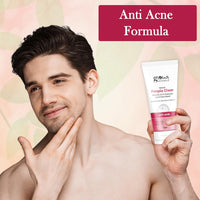 Globus Naturals Herbal Pimple Clear Glycolic & 1% Salicylic Acid Face Wash, Enriched With Orange & Almond, For Oily & Acne Prone Skin, 75 gm
