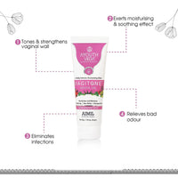 Ayouthveda Vagitone Vaginal Gel for Women | Prevents Dryness, Itchiness & Bad Odor| Enriched With Aloe Vera, Amla & Majhu Phal| Daily Intimate Moisturizing Gel (Pack Of 2-50g each)