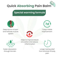 Cannarma Hemp Pain Relief Balm - 15 g | Ayurvedic Pain Relief Balm | Suitable for Arthritis Pain, Knee Pain, Back Pain, Neck Pain, Shoulder Pain, Headache, and Suitable for Sports & gym related injuries