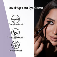 Oceglow Waterproof Gel Eyeliner | Smudge-Proof & Long-Lasting | Intense Color Payoff | Smooth Glide Formula Brown Color - 0.5g