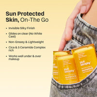 Put Simply Ray Away Korean BroadSpectrum Sunscreen stick SPF 50 PA++++ | Dry, Oily & Sensitive Skin | Cica & Ceramides | Zero White-Cast, Lightweight, Invisible Finish | Unisex | 17g