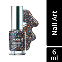 Lakmé Color Crush Metallic Finish Nail Art, G12, 6Ml & Color Crush Nail Art P2, Silver, 6 Ml