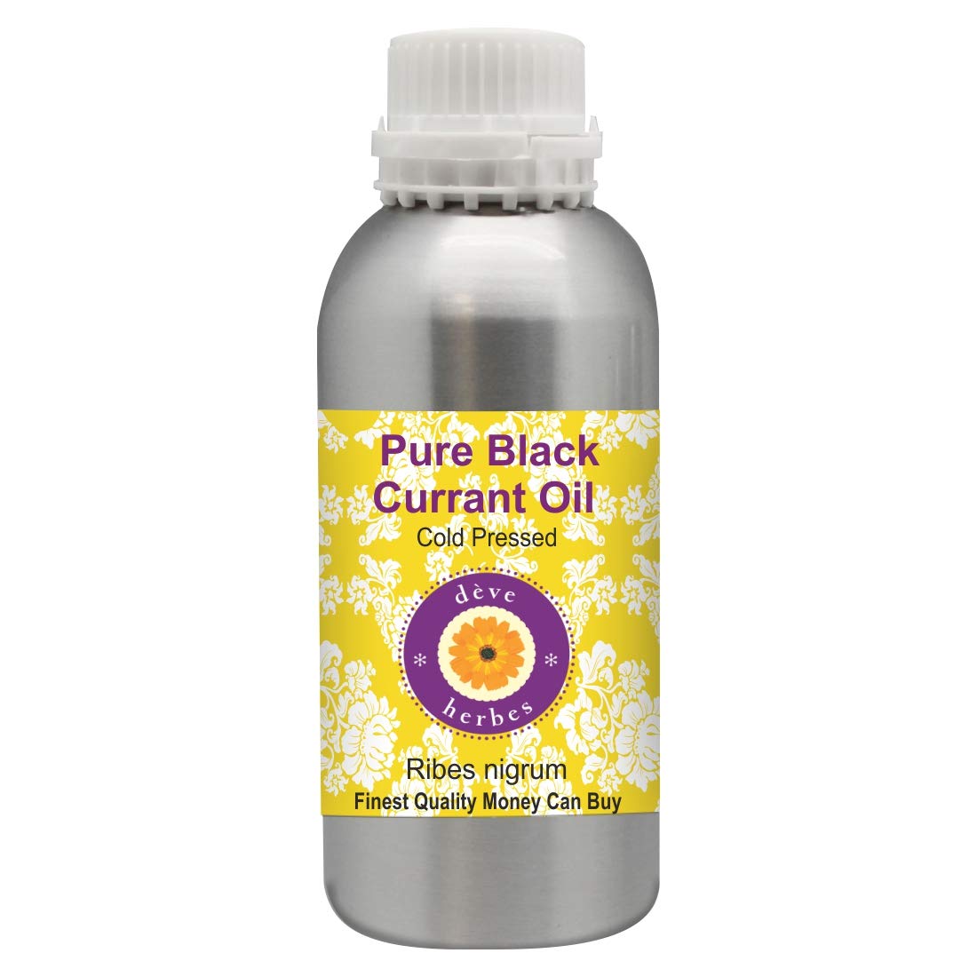Deve Herbes Pure Black Currant Oil (Ribes nigrum) | Cold Pressed | Natural | Undiluted | For Diluting Essential Oils | For Skin & Massage | Men & Women | 300ml