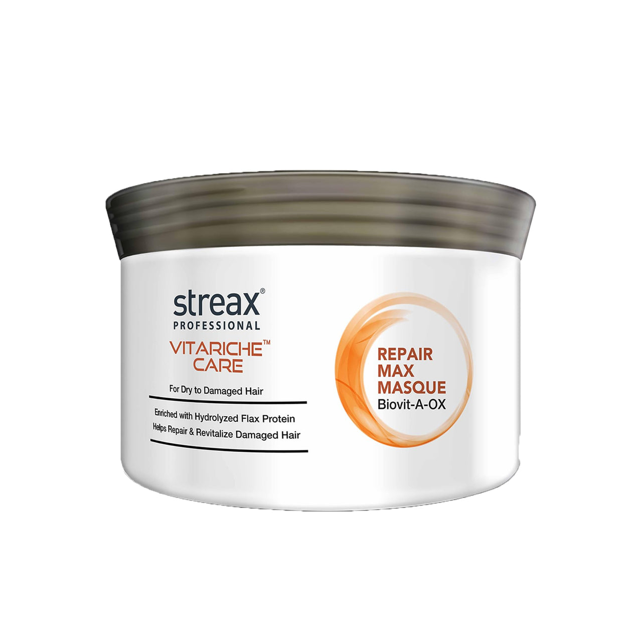 Streax Professional Vitariche Care Smooth and Shine Hair Mask For Women- Hairmask Enriched with Biovit-A-OX Complex, Hydrolyzed Silk Protein, and Vitamins- For Soft, Smooth, and Rejuvenated Hair, 200g