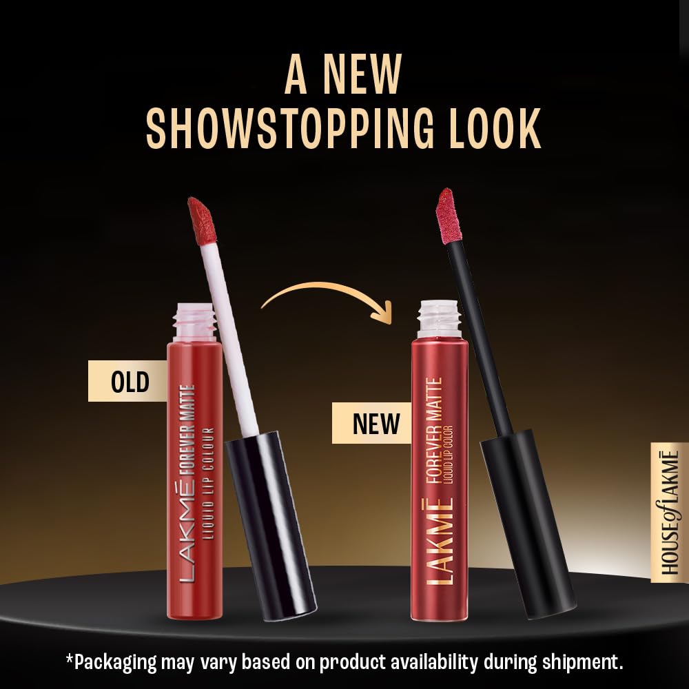 LAKMÉ Forever Matte Liquid Lip, 16Hr Lipstick, Lightweight & Transferproof - Nude Dream, 5.6Ml