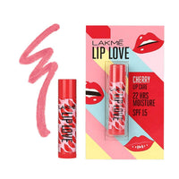 Lakmé Lip Love Chapstick Cherry, Lip Balm With Medium Spf 15, 4.5G & 9 To 5 Weightless Mousse Matte Foundation Cream for Dry Skin, Beige Vanilla, 6G