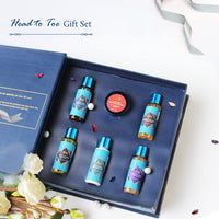 Blue Nectar Beauty Gift Box for Women & Men | Premium Skin & Hair Care Combo of Hair Oil, Shampoo, Face Wash, Body Wash, Face Scrub & Body Lotion | Gift for Birthday & Anniversary | Pack of 6