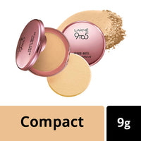 Lakmé 9 to 5 Primer with Matte Powder Foundation Compact, Ivory Cream, 9g And Lakmé 9 to 5 Primer with Matte Powder Foundation Compact, Silky Golden, 9g