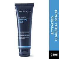 ZM Zayn & Myza Charcoal Face Scrub for Men & Women | Removes Blackheads & Impurities (75 ml)