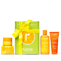 Rivona Naturals Skin Essentials Brightening Kit |Gift Box To Pamper Your Loved Ones |100% Natural Rivona Products | Pack of 4 |Pampering Kit for Birthday, Anniversary & All Occasions | 100% Vegan