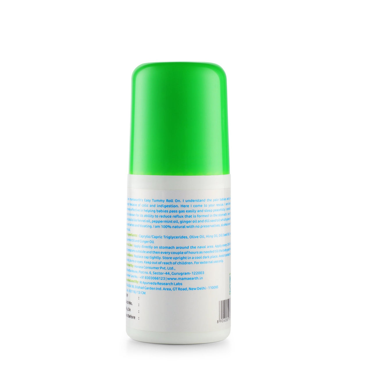 Mamaearth Easy Tummy Roll On for Digestion & Colic Relief with Hing & Fennel 40Ml & Natural Insect Repellent for babies (100 ml) Combo