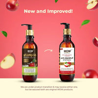 WOW Skin Science Apple Cider Vinegar Shampoo with DHT Blockers | Gentle & Natural Detox Formula that Helps Remove Buildup | For Men & Women 300ml