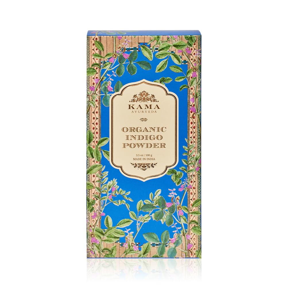 Kama Ayurveda Organic Indigo Powder, 100g & Nalpamaradi Thailam Skin Brightening Treatment- 50 ml
