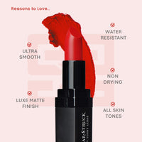 STARSTRUCK BY SUNNY LEONE Matte Lipstick - Red Carpet 4.2 gm | Long Lasting, Waterproof, Smudge Proof for Women | Makeup