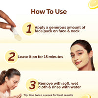 Mamaearth Vitamin C Daily Glow Face Pack with Vitamin C & Turmeric 200g | Natural, DIY-like Texture | Instantly Brightens Skin, Adds Glow | Clay Face Mask | Free From Harmful Chemicals | All Skin Type