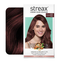 Streax Crème Permanent Hair Colour - 5.66 Cinnamon Red Hair Color-140 ml, 100% Grey coverage, Long Lasting Hair colour for women