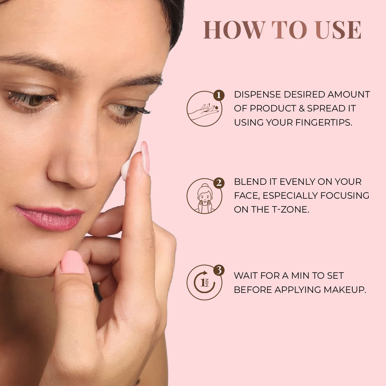 Just Herbs 3 in 1 Pore-Refining,Minimizer Mattifying & Hydrating Primer for Face Makeup Normal Oily,Dry and Combination Skin Types 20g