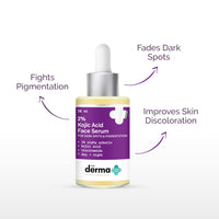 The Derma Co 2% Kojic Acid Face Serum I With 1% Alpha Arbutin & Niacinamide | Reduces Dark Spots, Pigmentation & Blemishes | For All Skin types | 30 ml