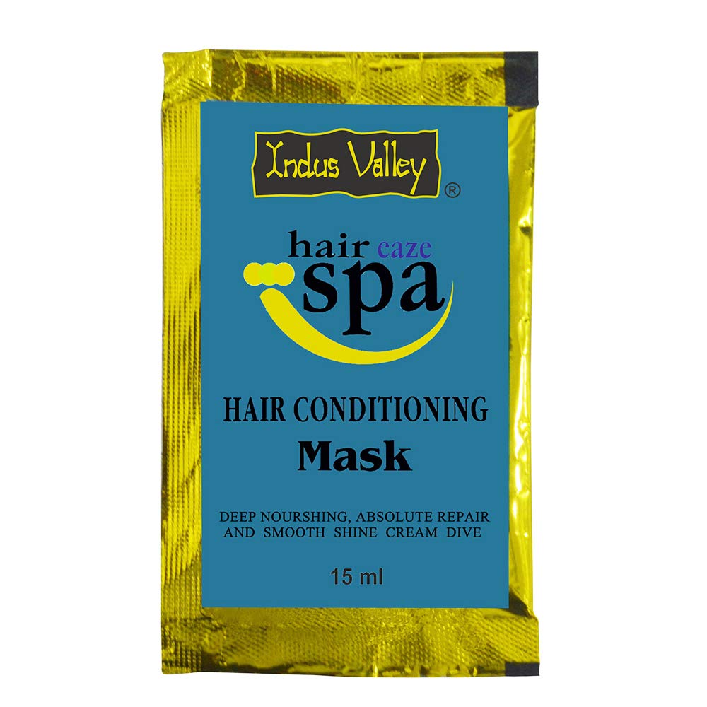 INDUS VALLEY Hair Eaze Spa 4 Sachets and CP Shampoo 4 Sachets Hair Care Combo (120 ml)