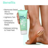 Earth Rhythm Foot Scrub with Pumice & Sea Salt | Relaxes Feet, Smoothens Rough Skin, Lightens Tan | Unisex - 100g