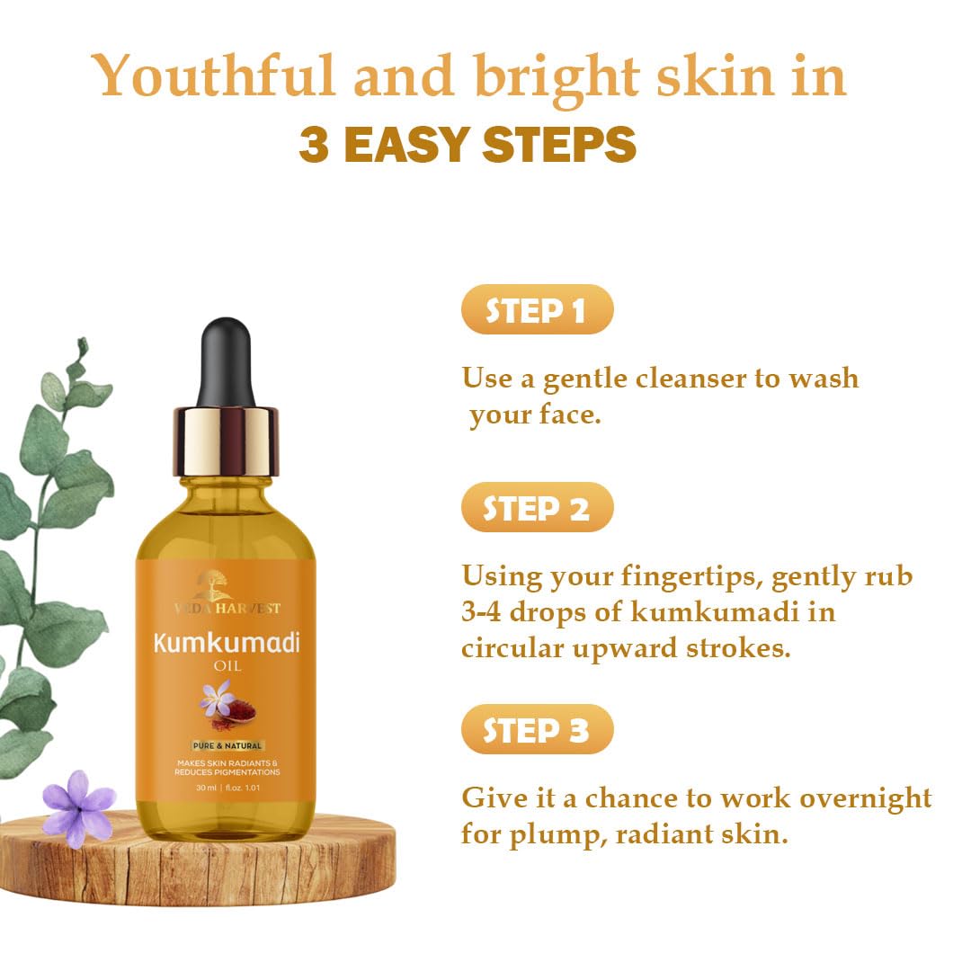 Veda Harvest kumkumadi oil and Sandalwood face pack | Skin Brightening, Anti Acne, for glowing skin, Anti aging