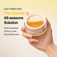 d'alba Piedmont Italian White Truffle Double Serum & Cream, Customizable 2-In-1 Intensive Skin Care, Cream For Elasticity And Brightness, Mild And Vegan Dual Cream