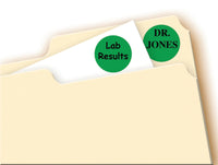 Avery Print/Write Self-Adhesive Removable Labels, 0.75 Inch Diameter, Green, 1008 per Pack (5463) 3/4