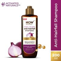 WOW Skin Science Onion Shampoo - 200 ml | Helps Control Hair Fall & Promotes Hair Growth | For Stronger Hair | With Red Onion Seed Oil Extract, Black Seed Oil & Pro-Vitamin B5