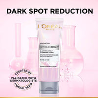 L’Oréal Paris Glycolic Bright Daily Foaming Facial Cleanser, 50ml Daily Glowing Facial Cleanser | Suitable for All Skin Types (PACK OF 2) 100g