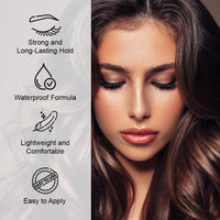 Lakyou Beauty Waterproof Eyelash Glue Black Tone | Long-Lasting, Strong Hold | 6ml | Ideal for False Lashes