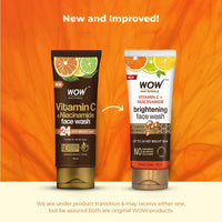 WOW Skin Science Brightening Vitamin C Face Wash - No Parabens, Sulphate, Silicones & Color - Pack of 2 - Net Vol 200mL