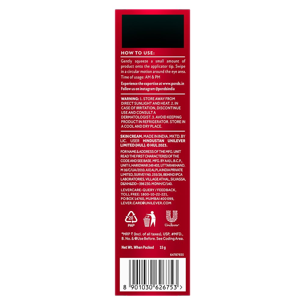 POND's Youthful Miracle Hexyl Retinol Complex, Renew & Repair Eye Cream 15ml