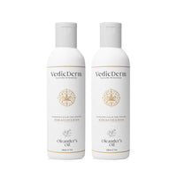 VEDICDERM Oleander's Psoriasis & Eczema Oil 200ml | Natural, Steroid-Free Formula | Soothes Itching, Redness & Flaking Skin | Deep Hydration & Skin Barrier Repair | Suitable For Everyday Use