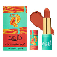 LoveChild Masaba - Sour-Casm - Luxe Matte Lipstick, Hydrating & Nourishing, Long lasting, Bullet Matte Orange Lipstick, 4ML
