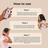 Fix My Curls Hair Defining Refresh Spray For Wavy, Curly, Low-Density, Fine Hair| Silicone-Free & Alcohol-Free| Hydrating Hair Spray with Aloe Vera| Anti Frizz, Hair Detangling Spray (100ml)