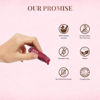 Just Herbs 4 IN 1 Lip Gloss for Women, Serum Infused Non-Sticky Glossy and Hydrating Lip Gloss 4 gm (Deep Love)