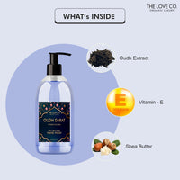 The Love Co. Oudh Darat Hand Wash - Infused, Moisturizing & Soothing - Gentle Cleanser for Soft, Hydrated Hands - Ideal for Sensitive Skin - 300ml