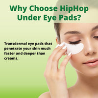 HipHop skin care Under Eye Pads With Nourishing Gel- 5 Pads & Cleansing Charcoal Nose Strips For Women (3 Strips)