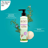 Pilgrim Spanish Rosemary & Biotin Anti Hairfall Conditioner for Reducing Hair Loss & Breakage | Upto 95% stronger hairs | Suitable for all hair types | For Men & Women 200ml