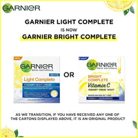 Garnier Bright Complete VITAMIN C Serum Cream UV, 45g & Garnier Bright Complete VITAMIN C YOGHURT Night Cream, 40g