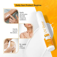 Brinton LIP Balm 8gm and Brinton UvDoux Sunscreen Lotion with SPF 30 in Oil Free Formula| Light Weight & Non Greasy Sunscreen|Protection against UVA/UVB Rays| For All Skin Types- 50 ML
