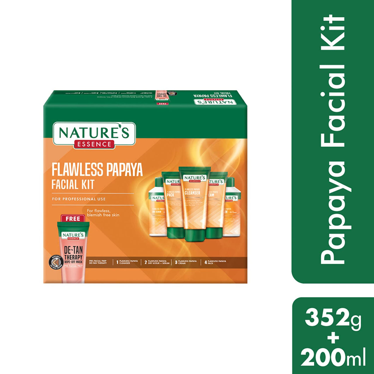 Nature's Essence Advanced Flawless Papaya Facial Kit, 452gm