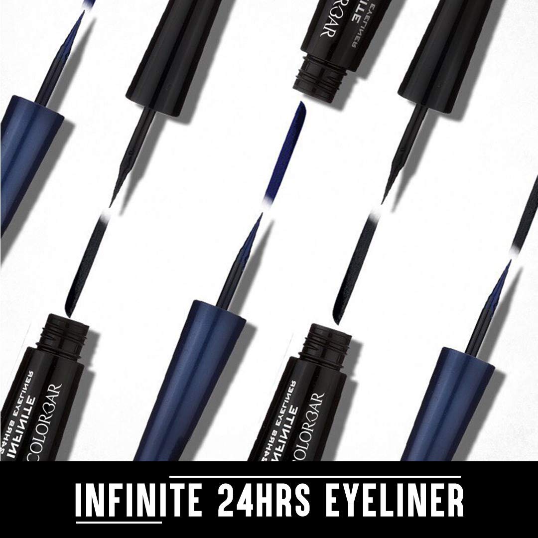 Colorbar Infinite 24 Hours Eyeliner, Black 001, 2.5ml | non-transfer, sweat proof formula | Lasts upto 24 hours