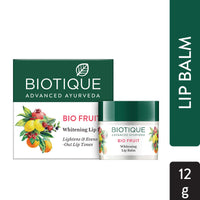 Biotique Bio Fruit Whitening Lip Balm, 12G And Biotique Bio Orange Peel Revitalizing Body Soap, 150G