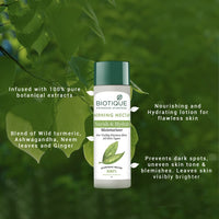 Biotique Morning Nectar Flawless Skin Moisturizer Cream | Prevents Dark Spots, Blackheads And Blemishes | Visibly Flawless Skin | Nourishes And Hydrates Skin| All Skin Types | 120Ml (Pack of 4)